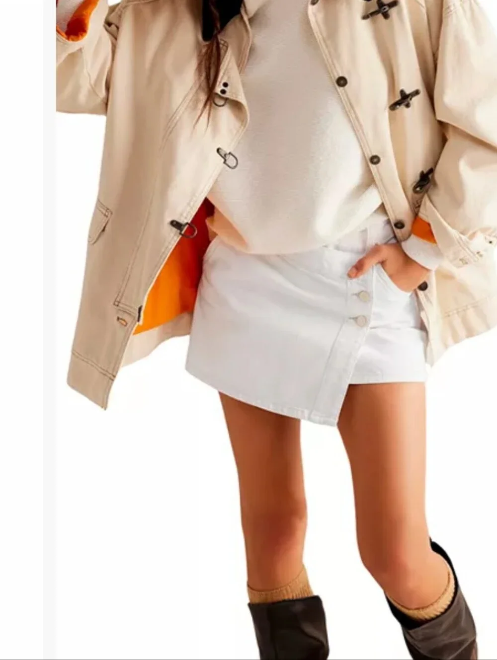 We The Free Wynne Denim Skirt